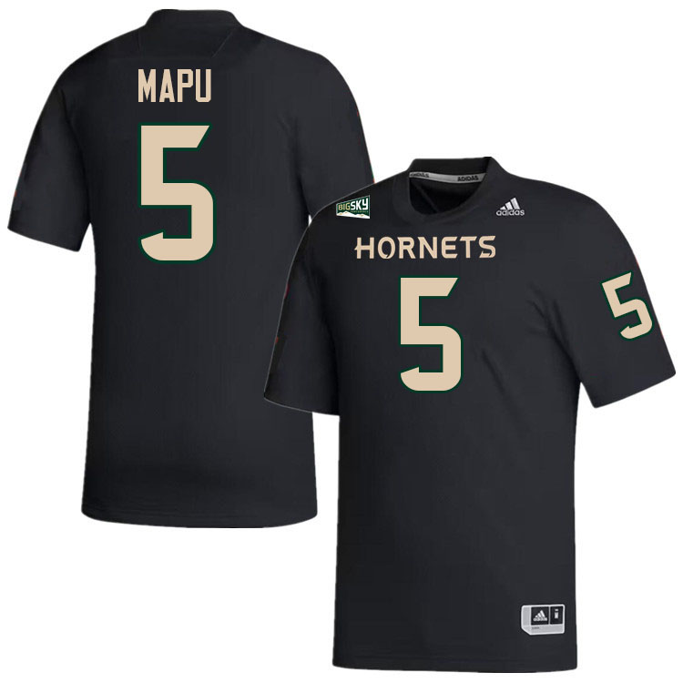 Sacramento State Hornets #5 Marte Mapu College Football Jerseys Stitched Sale-Black
